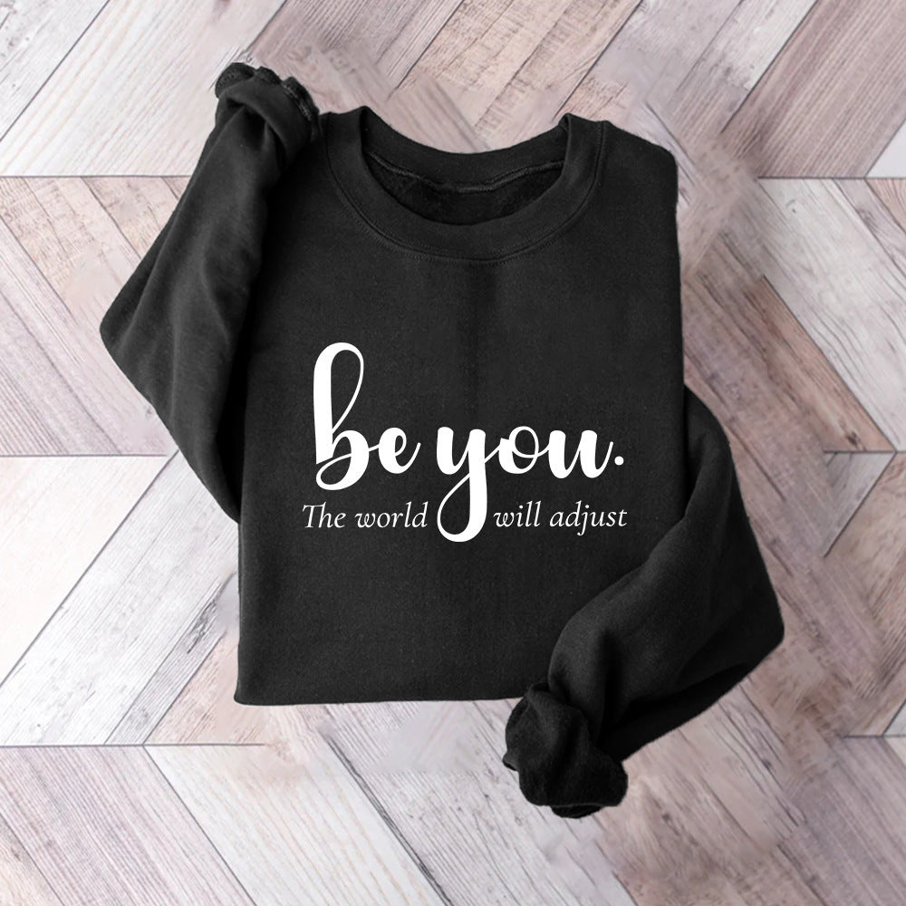 Dame sweatshirt med inspirerende motiv og motiverende budskap Skjora