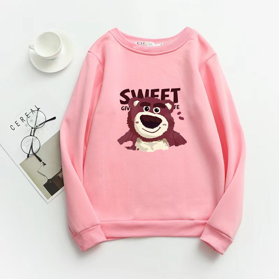 Dame Sweatshirt med søtt bjørnemotiv Skjora