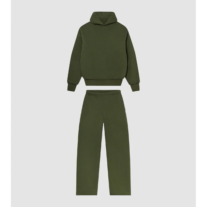 Kvinnenes Cozy Sweatshirt og Bukse Sett med Høy Krage og Casual Fit Skjora