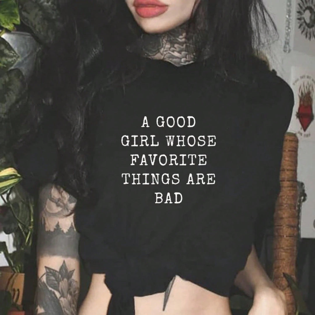 Damer oversized Bachelorette T-skjorte med eksklusiv print Skjora
