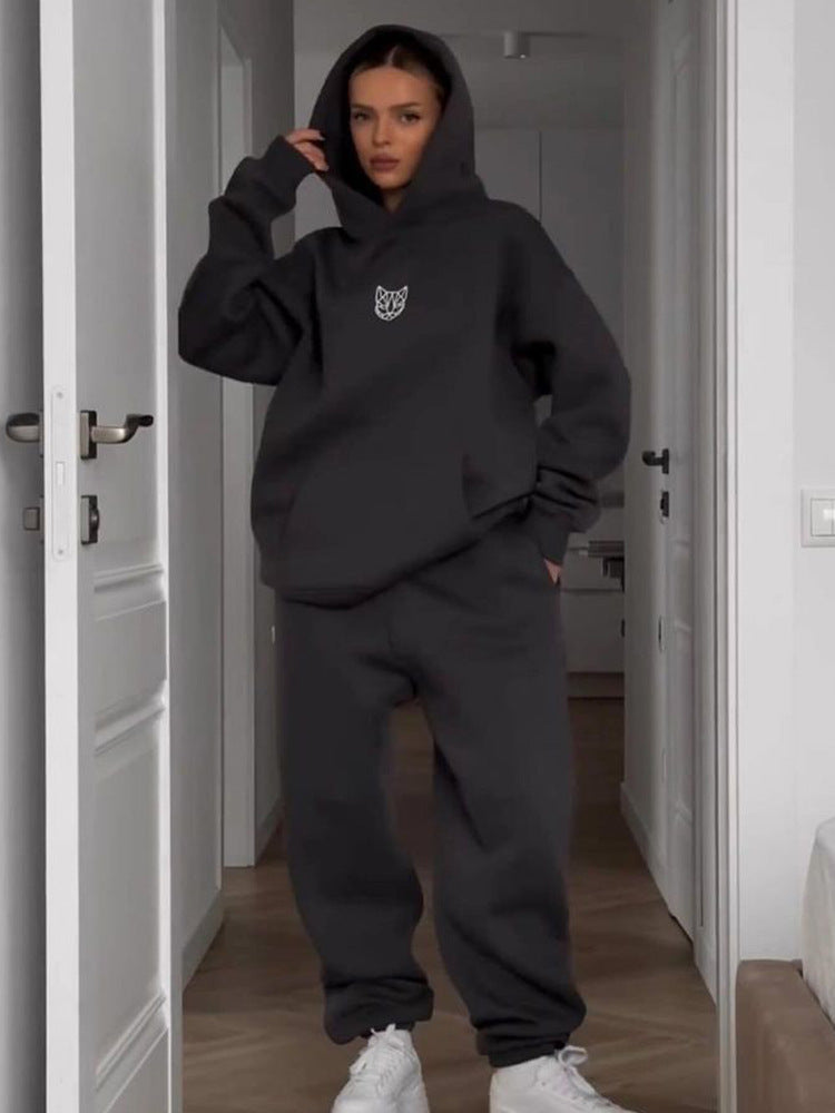 Dame Oversized Hettegenser med elastisk linning og bred passform Skjora