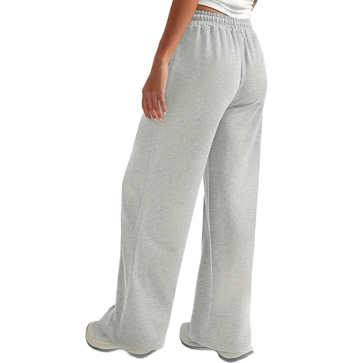 Damer løse sweatpants med sidelommer og elastisk midje Skjora