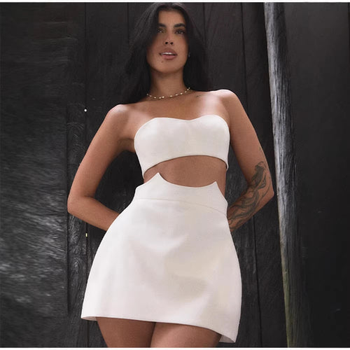 Dame Crop-Top og skjørt-sett med elegant design Skjora