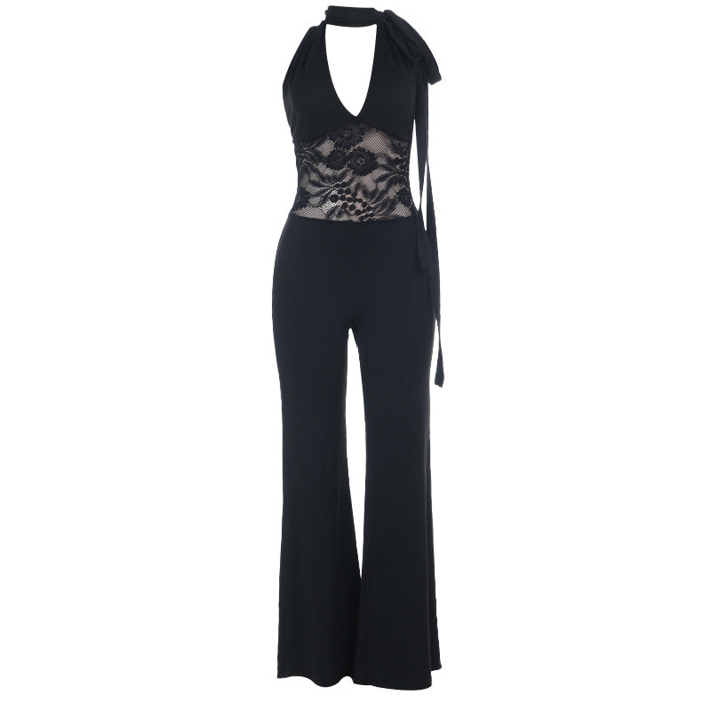 Kvinne bodysuit med blonder topp Skjora