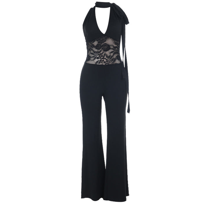 Kvinne bodysuit med blonder topp Skjora