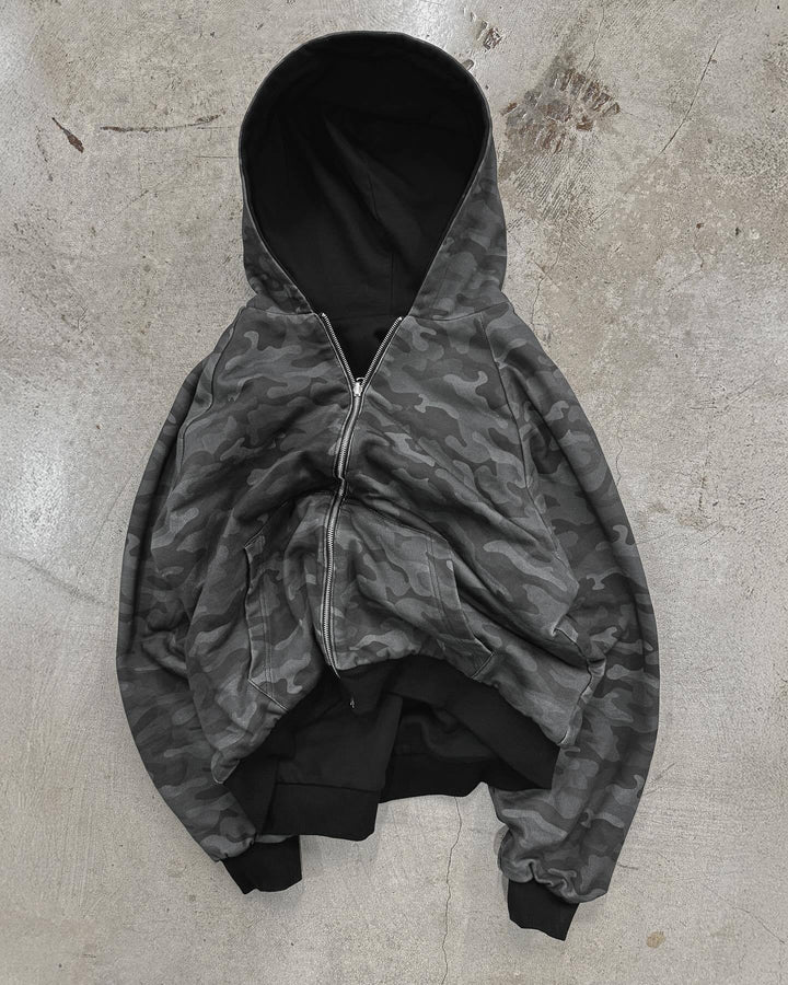 Dame hettejakke i moderne camouflasjedesign Skjora