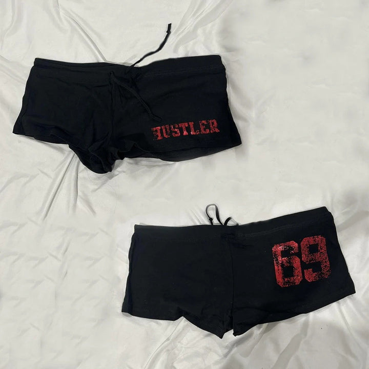 Dame bomullboxershorts med hodeskallemønster Skjora