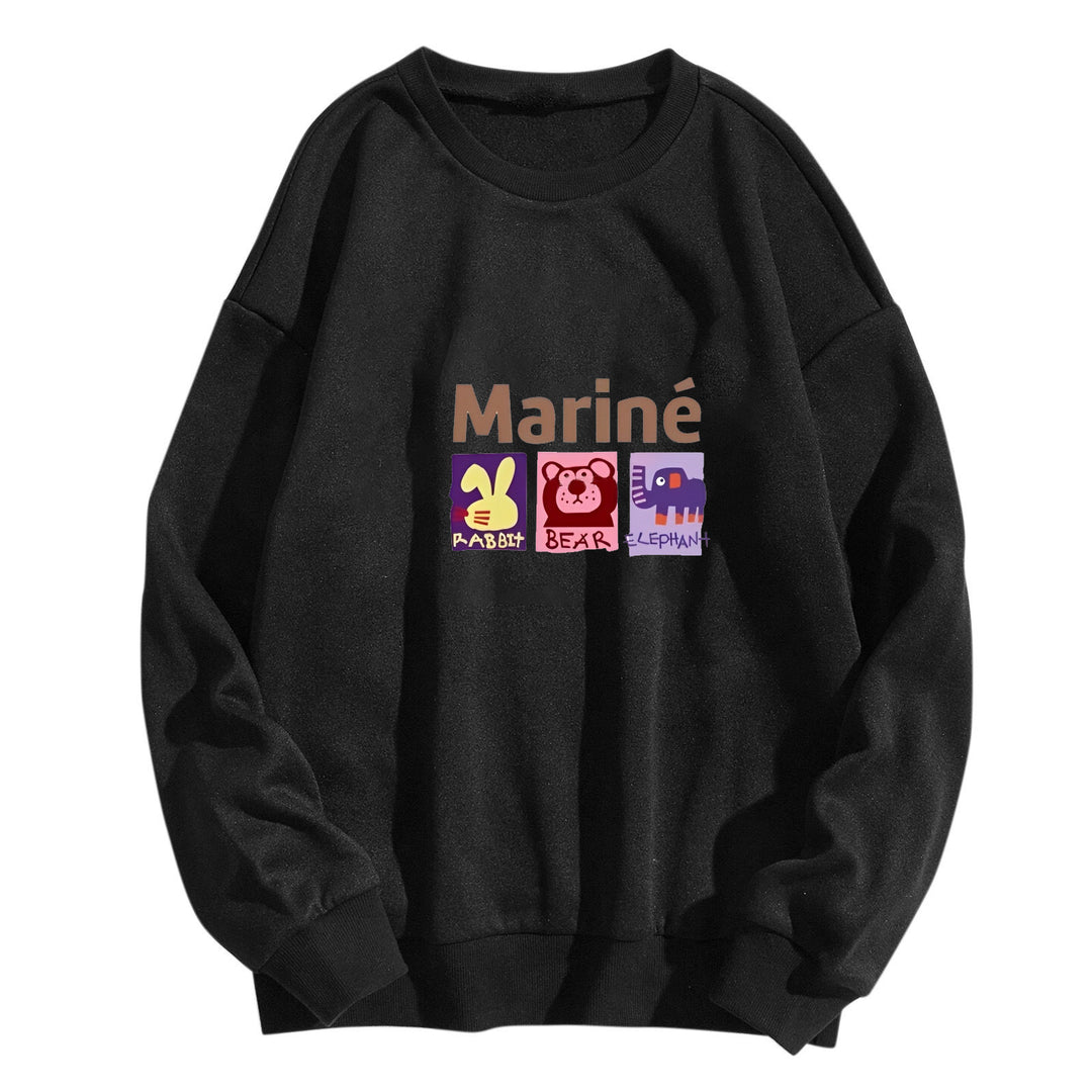 Dameen koselig sweatshirt med dyremotiver Skjora