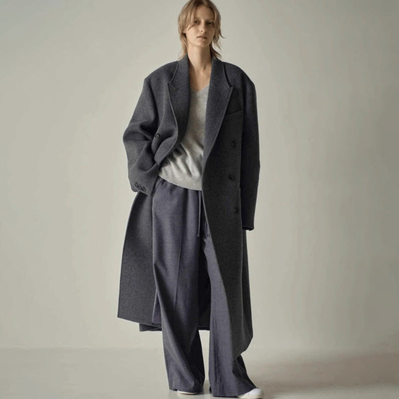 Dame Elegant og oversized ullkapp Skjora
