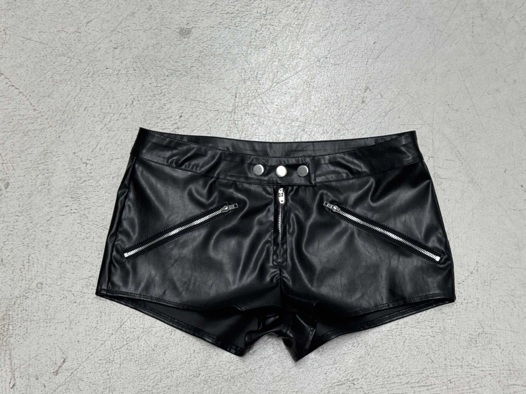 Dame Künstlær-Shorts med stilige glidelåser og figursydd snitt Skjora