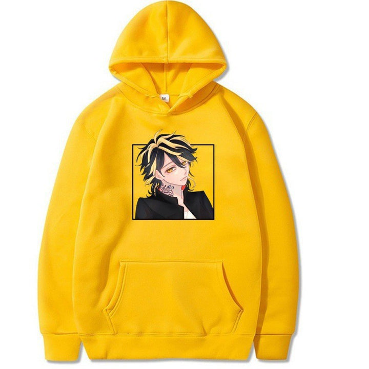 Dame hoodie med kunstnerisk design og behagelig passform Skjora