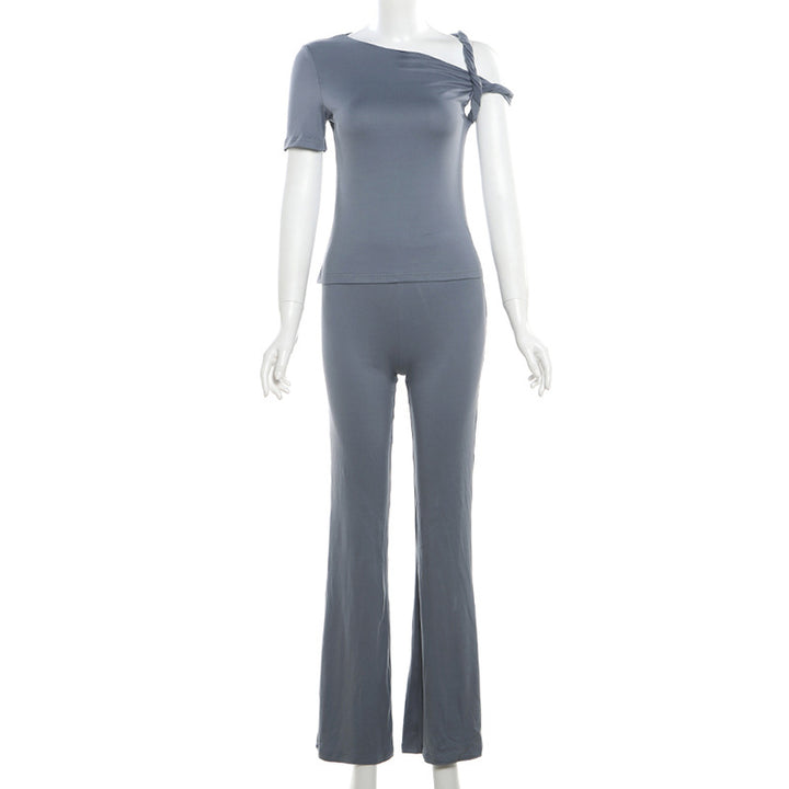 Dame Elegant Eintdeler med asymmetrisk snitt og smakfull detalj Skjora
