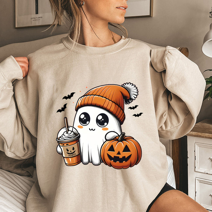 Kvinnegenser med leken Halloween grafisk design Skjora