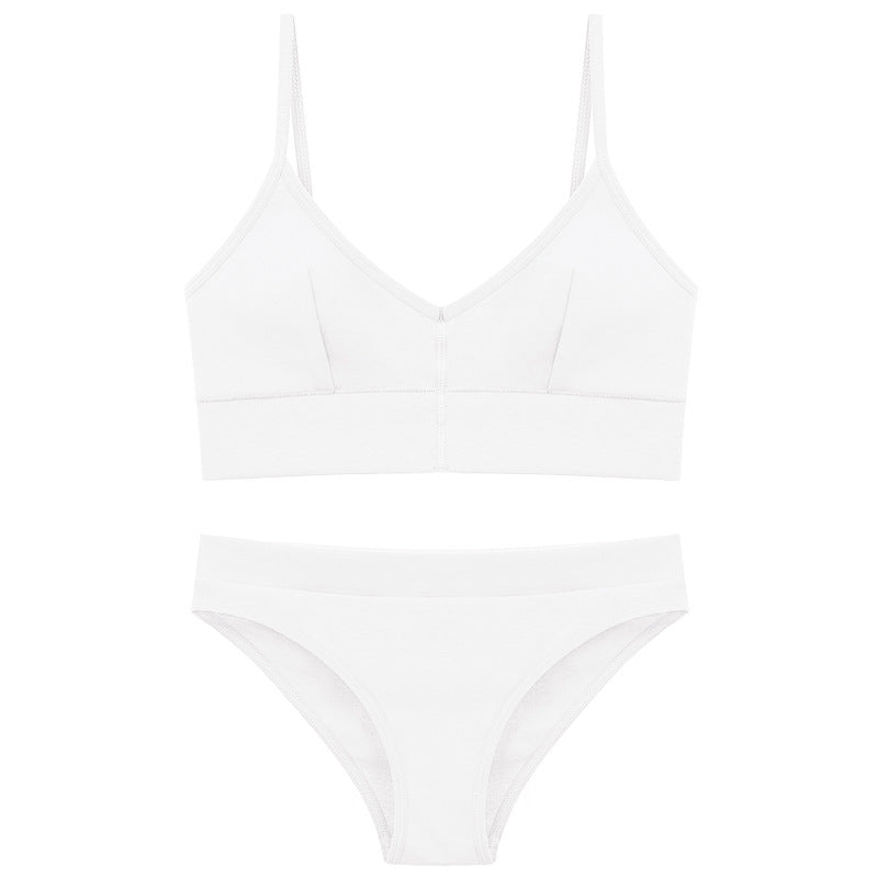 Dame Bikini-set med elegant V-hals og justerbare stropper Skjora