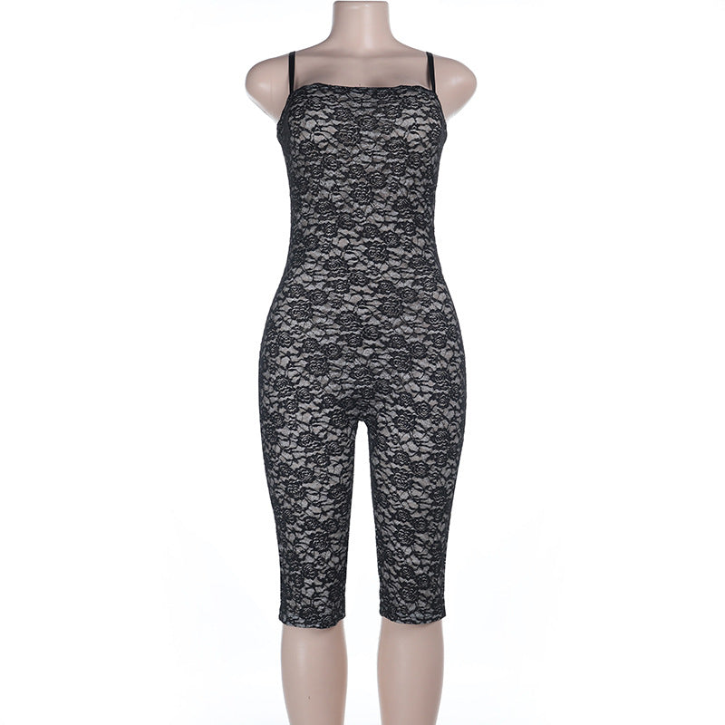 Damen Spiss Jumpsuit med figurnær passform og justerbare stropper Skjora
