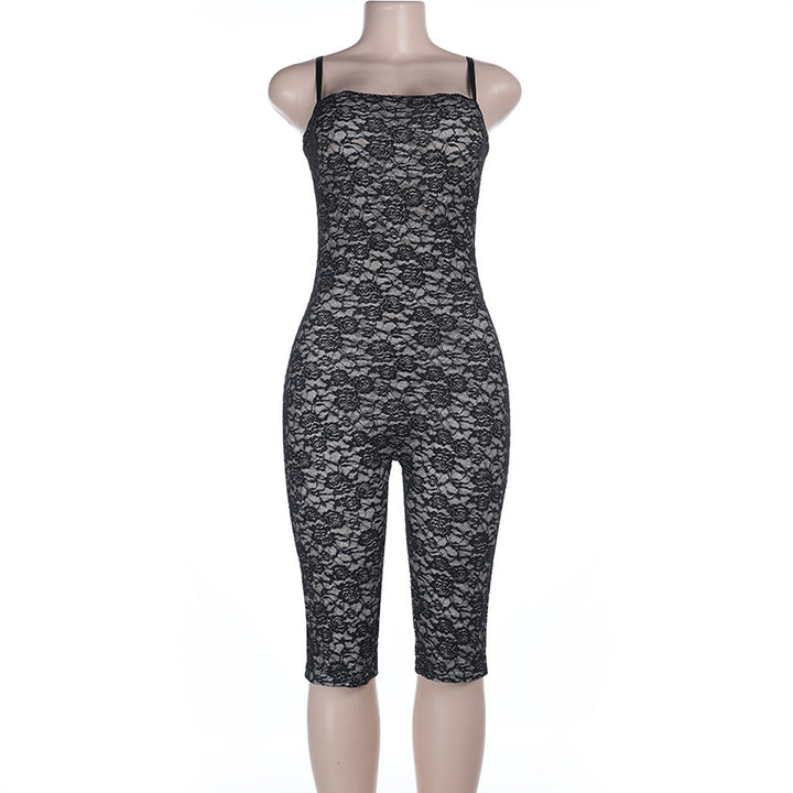 Damen Spiss Jumpsuit med figurnær passform og justerbare stropper Skjora