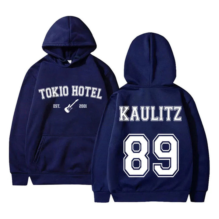 Women's hoodie with modern band design and comfortable fit Skjora