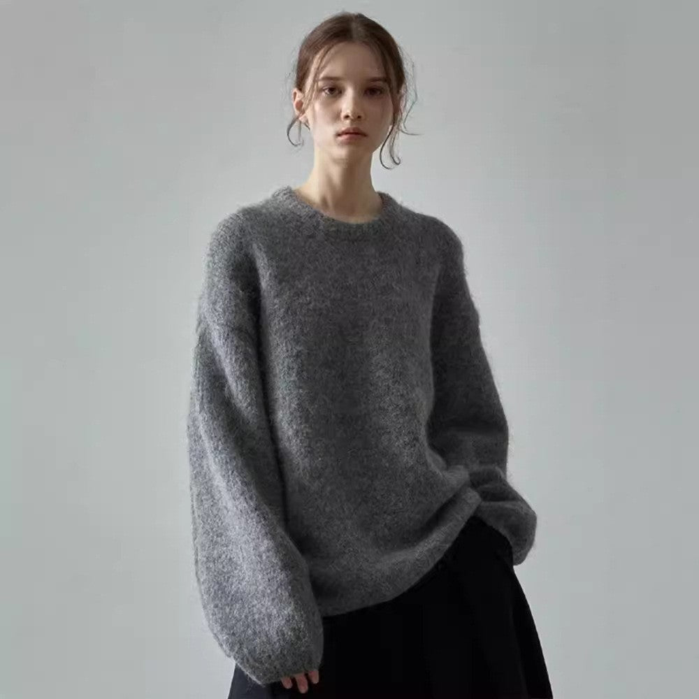 Damer Koseoversize-genser med mykt materiale Skjora