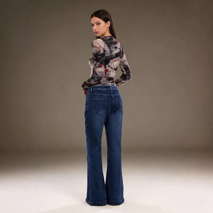 Damer elegant cropped topp med pufferm og vintage broderi Skjora
