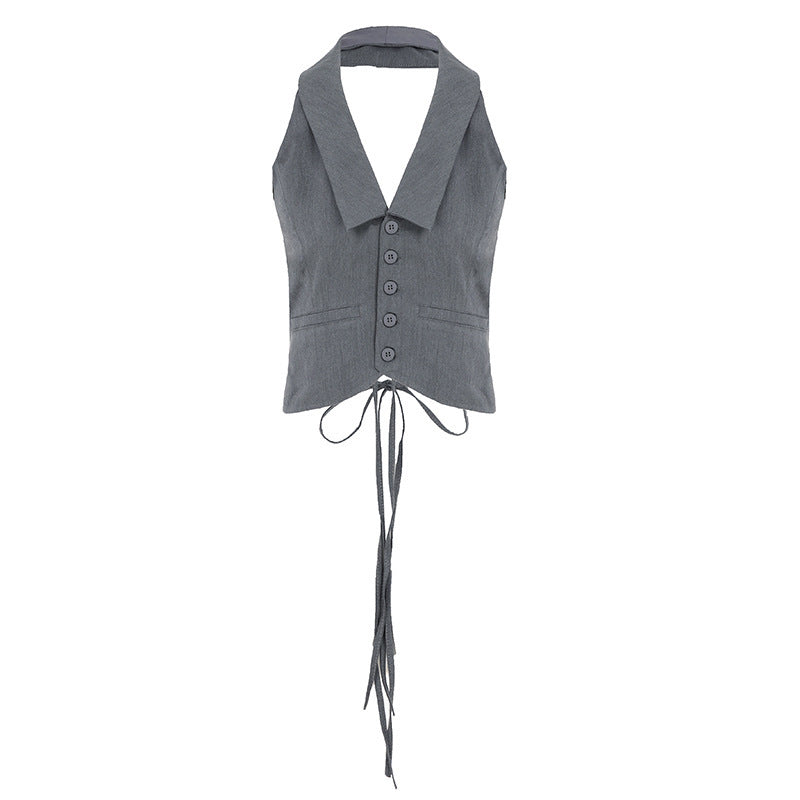 Damer elegant omslagsbluse med stilige krage og lekne detaljer Skjora