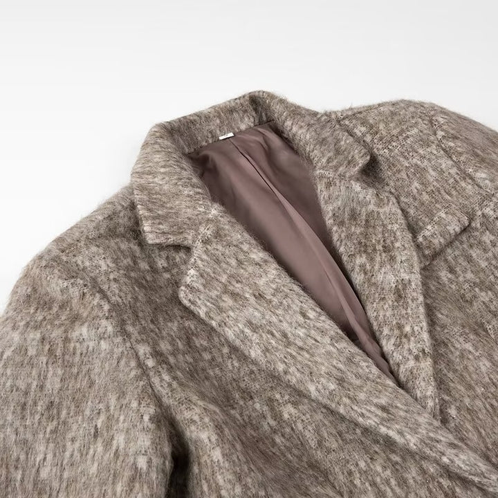Kvinnenes elegante blazerjakke med teksturert overflate Skjora