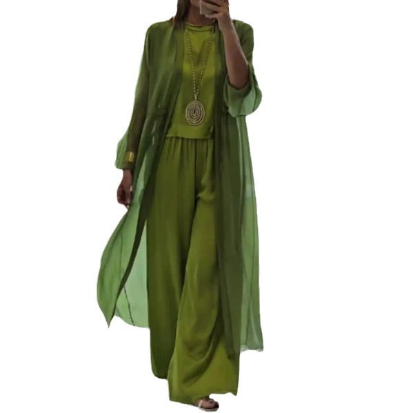 Dame casual overall med lett, transparent jakke Skjora