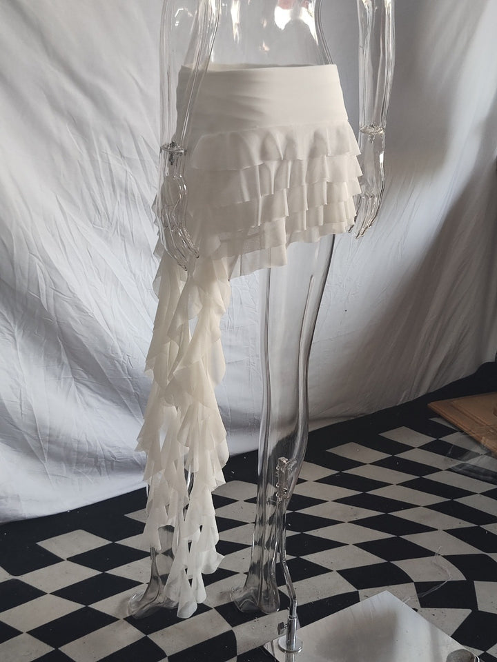 Dame volang sarong med spektakulært lag-design Skjora