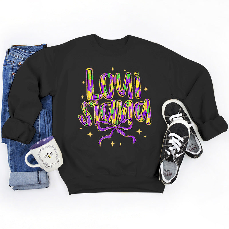 Kvinnelig sweatshirt med kreativ tekst og myk innerforing Skjora