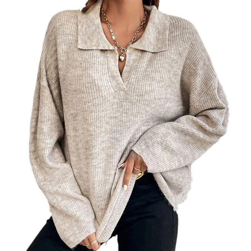 Dame casual genser med teksturert ribbedesign Skjora