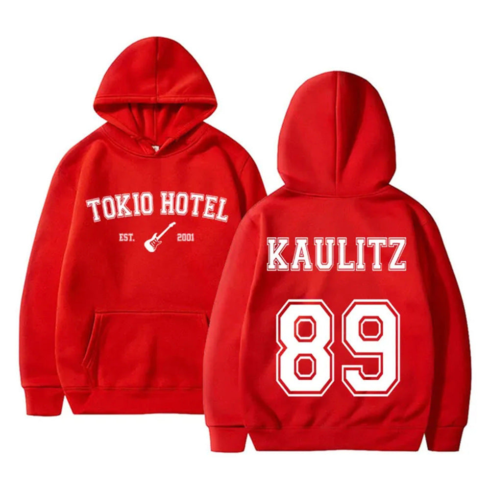 Women's hoodie with modern band design and comfortable fit Skjora