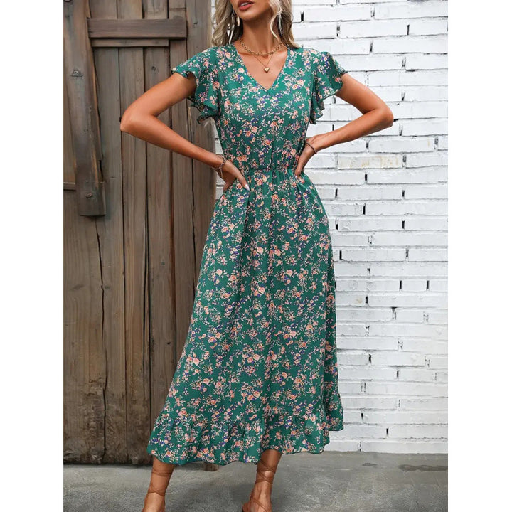 Dame Midi-kjole med blomsterdesign Skjora