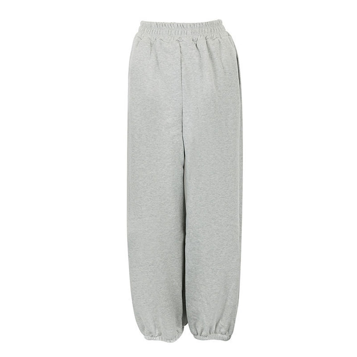 Damer komfortable sweatpants med elastisk midje og avslappet snitt Skjora
