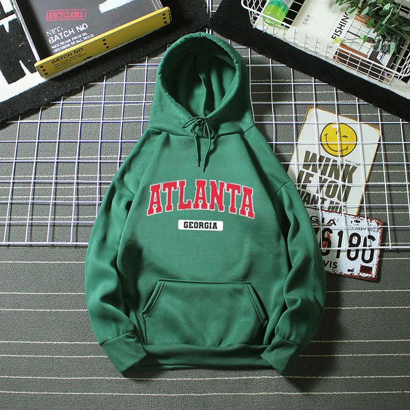 Damen Kapuzenpullover mit stylischem Atlanta-Print Skjora