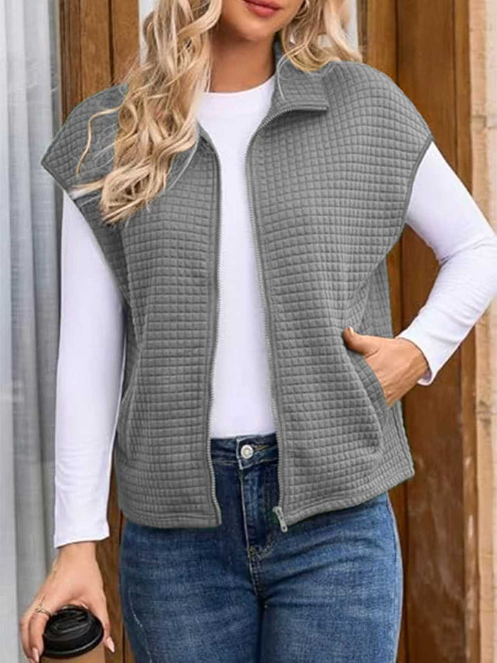 Dames vest med glidelås Skjora
