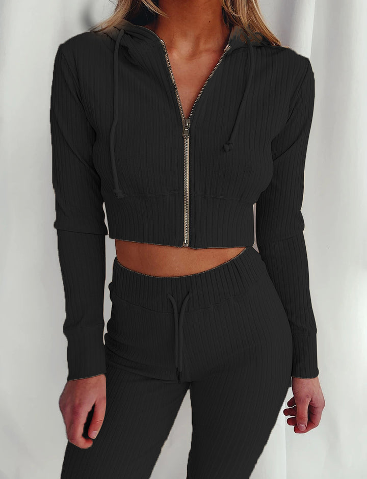 Damer Sporty Crop Top og Skjora Leggings