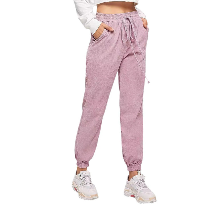 Kvinne sweatpants med elastisk liv og praktiske sidelommer Skjora