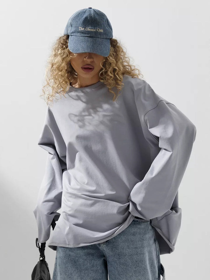Dame oversized langermet skjorte Skjora