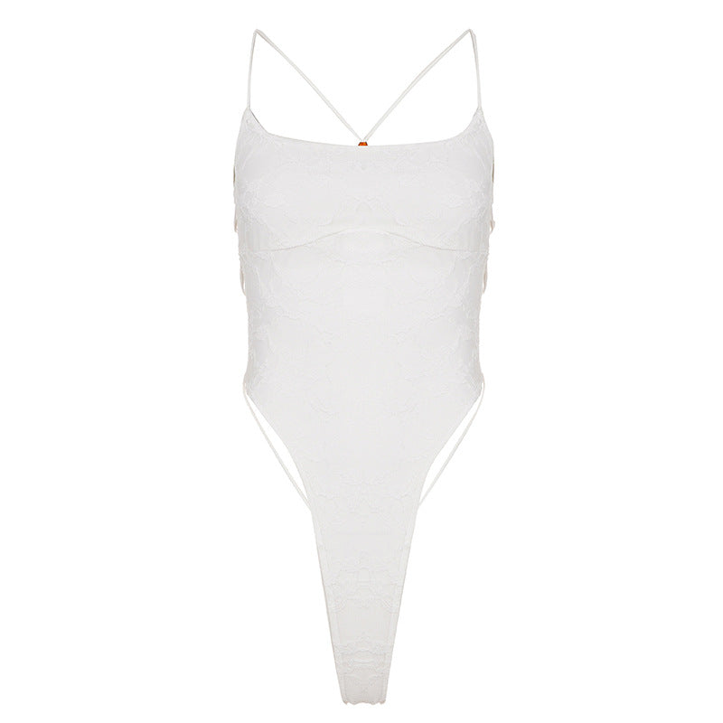 Damer Elegant Body med spidemønster Skjora