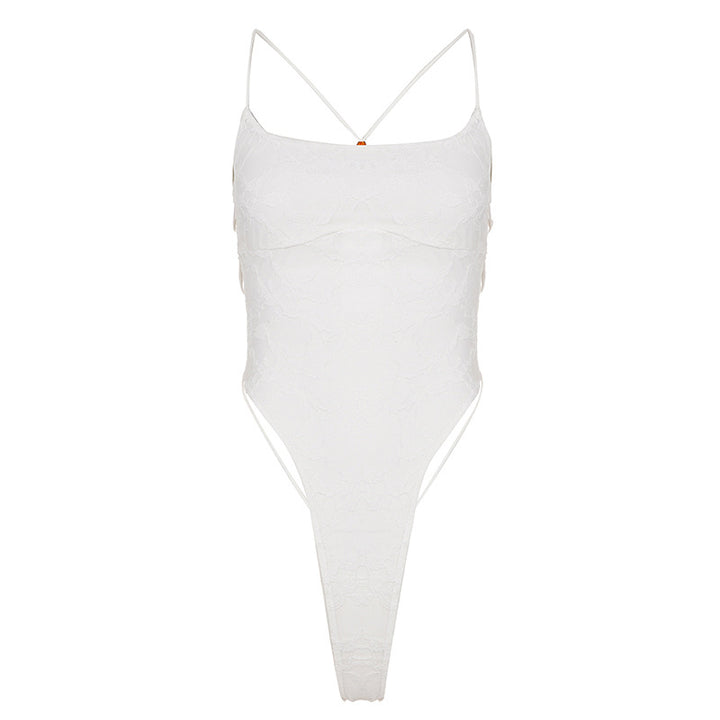 Damer Elegant Body med spidemønster Skjora