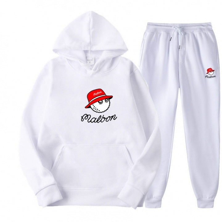 Dame hoodie sett for kvinner med leken grafisk design og praktiske lommer Skjora