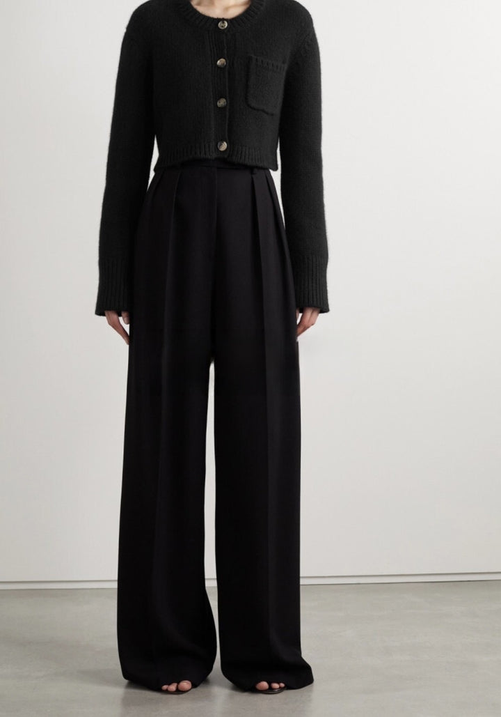 Damer Kort Strikk cardigan med knapper Skjora