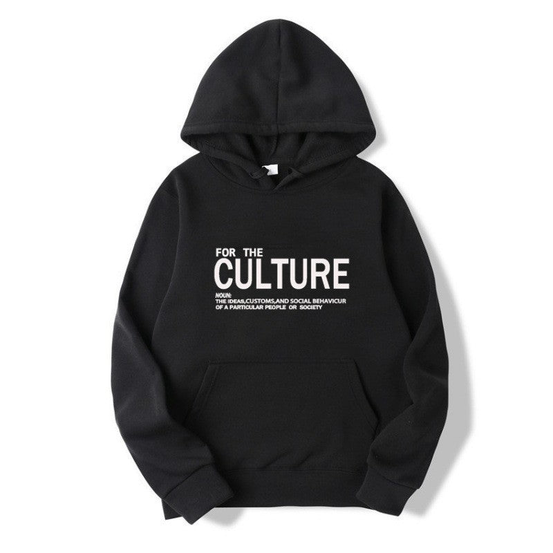 Damer hoodie med inspirerende kulturell trykk Skjora