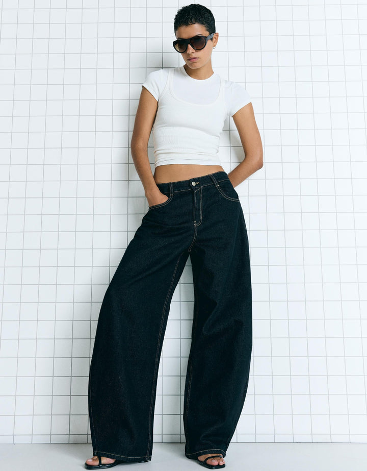 Dame Oversized Jeansjakke Skjora