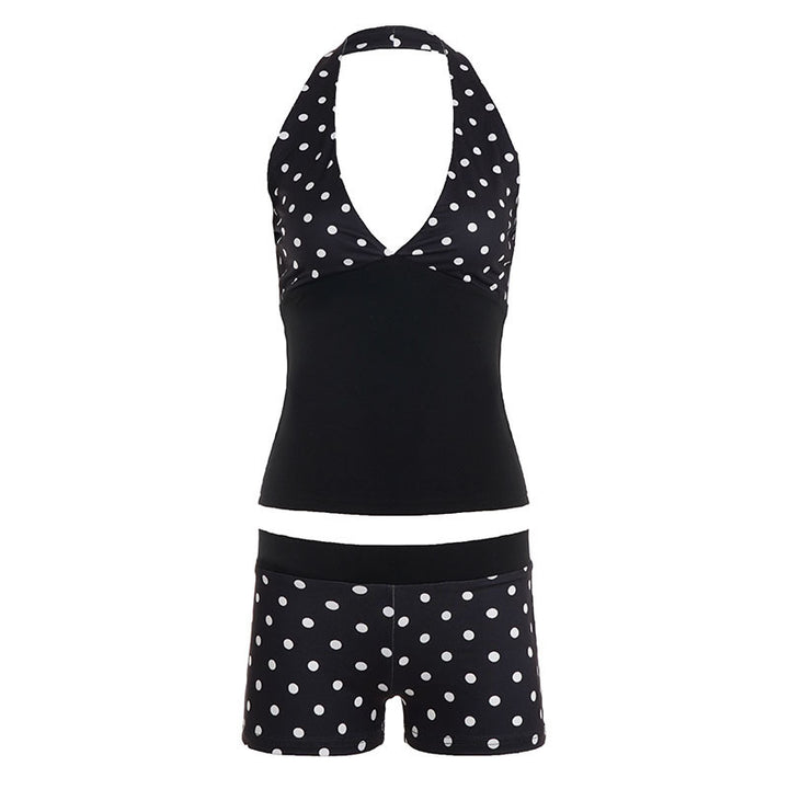 Women's set with top and shorts with polka dots Skjora