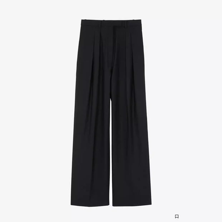 Dame elegant, vid skjært dressbukse med høy midje Skjora