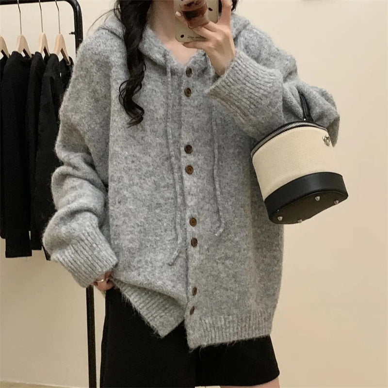 Kvinnens koselige oversized strikkegenser Skjora