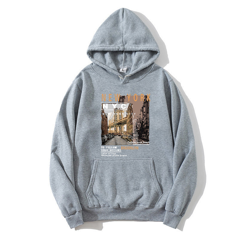 Damen Kapuzenpullover mit stylischem New York Druck Skjora