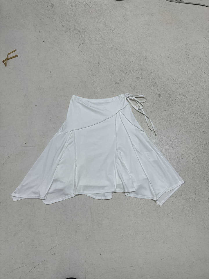 Dame sporty omslagskjørt med stilige draperinger Skjora