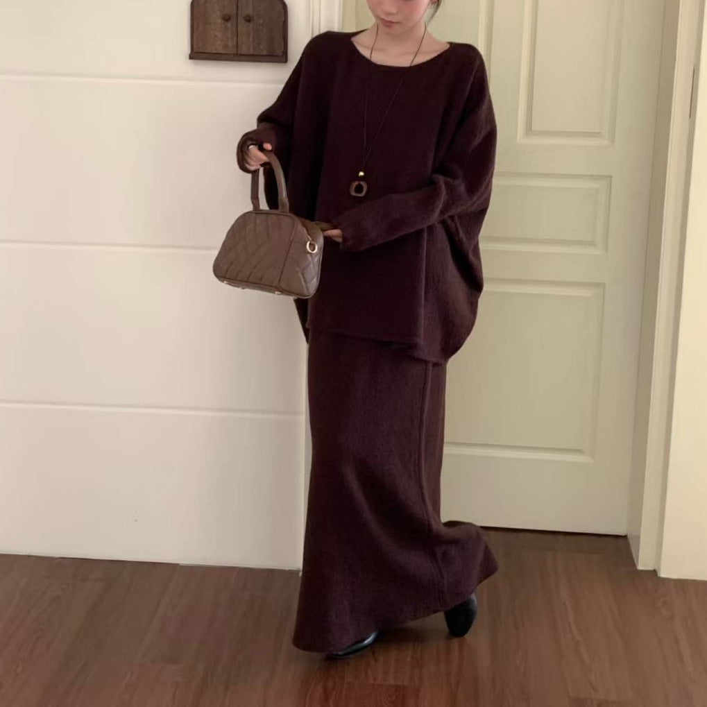 Damer Elegant Oversized Strikkegenser laget av mykt materiale Skjora