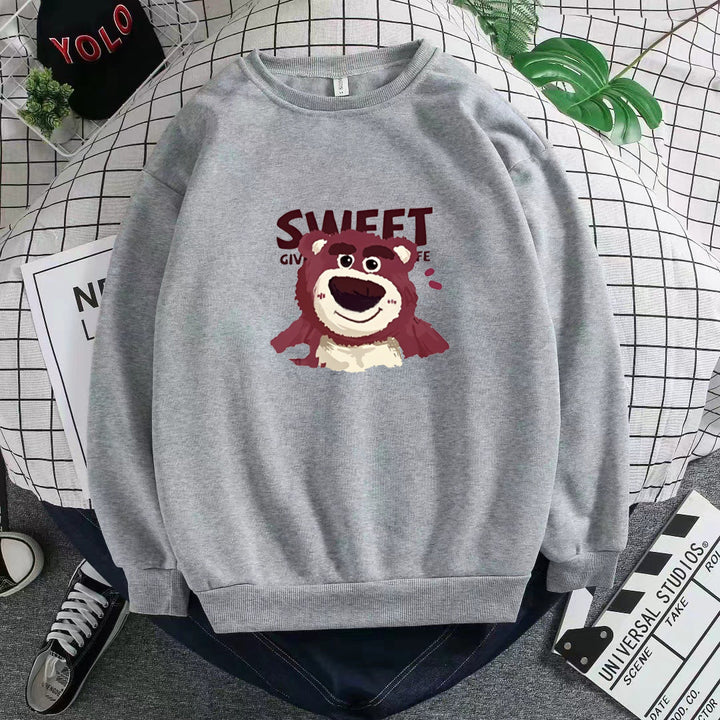 Dame Sweatshirt med søtt bjørnemotiv Skjora